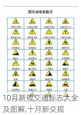 10月新规交通标志大全及图解,十月新交规