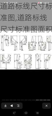 道路标线尺寸标准图,道路标线尺寸标准图面积