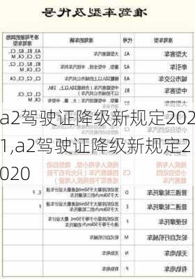 a2驾驶证降级新规定2021,a2驾驶证降级新规定2020