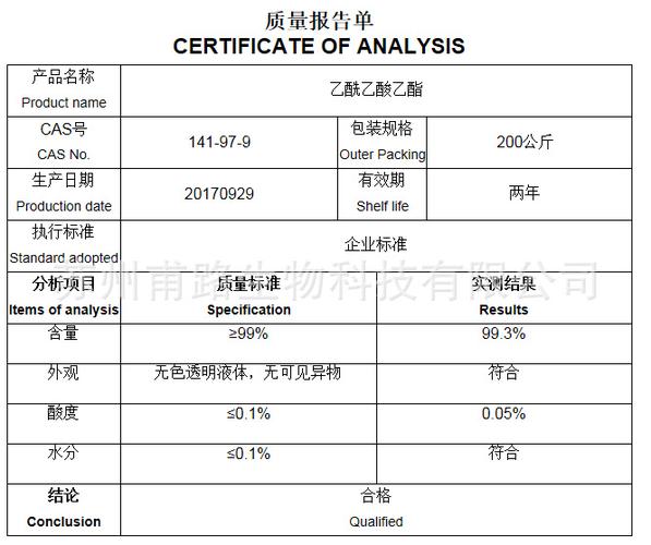 乙酸乙酯的保质期是多久