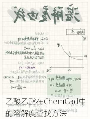 乙酸乙酯在ChemCad中的溶解度查找方法