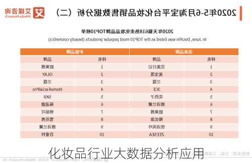 化妆品行业大数据分析应用